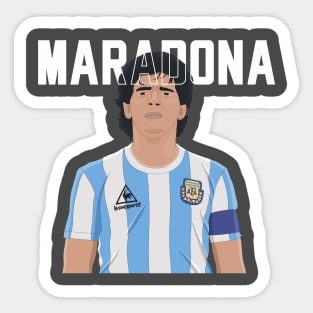 Maradona Art Sticker